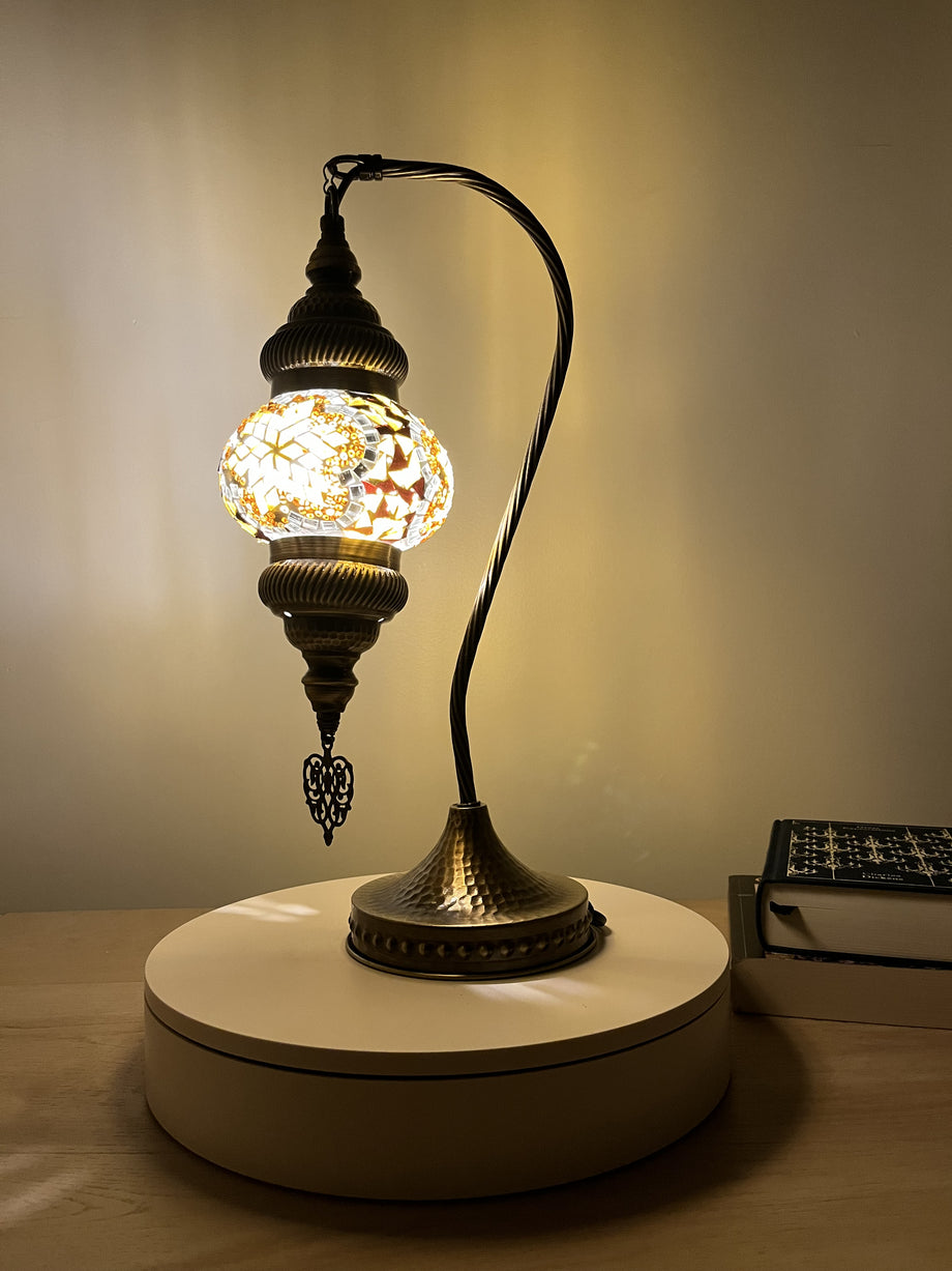Kangos Retro Table Lamp Black and Brass