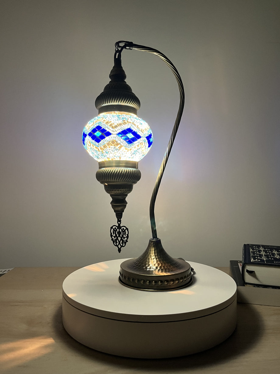 Crescendo Table Lamp, Antique Brass - table lamps